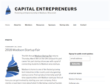 Tablet Screenshot of capitalentrepreneurs.com